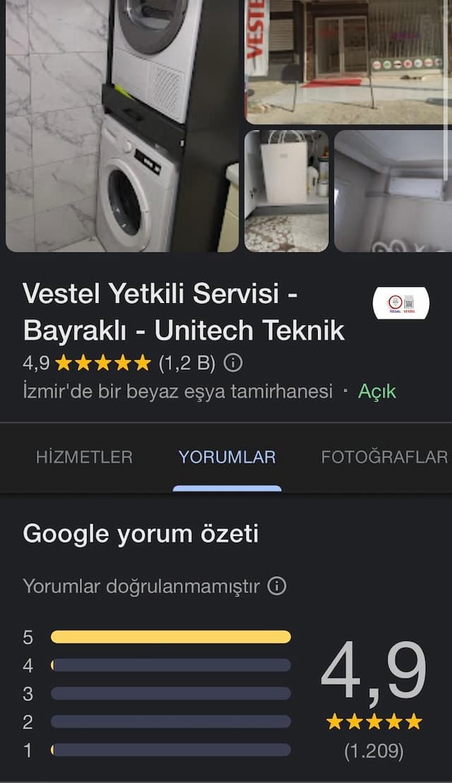 Google Yorumları - 4.9 yıldız, 1209 yorum - Tıklayın